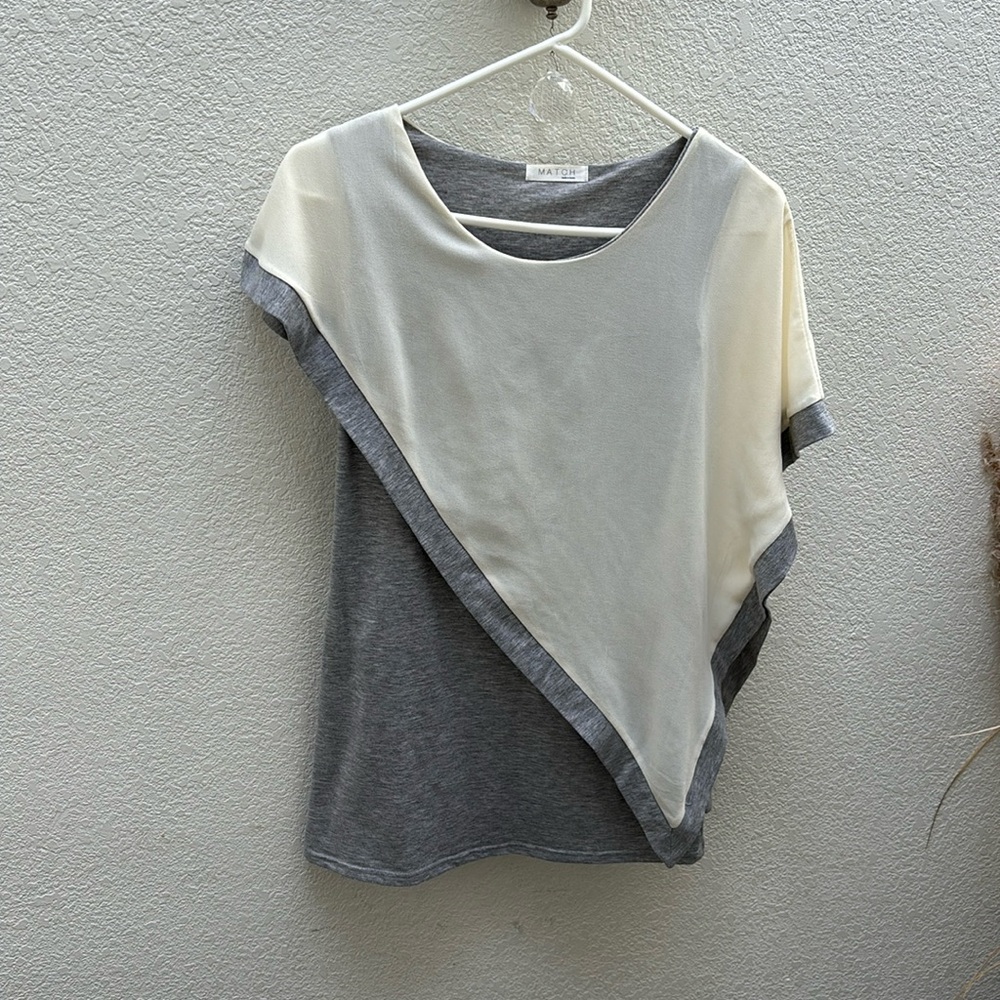 Match | Draped multilayered Asymmetrical blouse - Picture 3 of 13